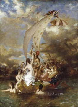 William Etty Painting - Youth at the Prow Pleasure at the Helm William Etty